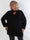 Julia - Plus size strikkjole med lille V-udskæring, halskant og lette ballonærmer