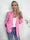 Kaisa - Farvet stilren blazer med knapper