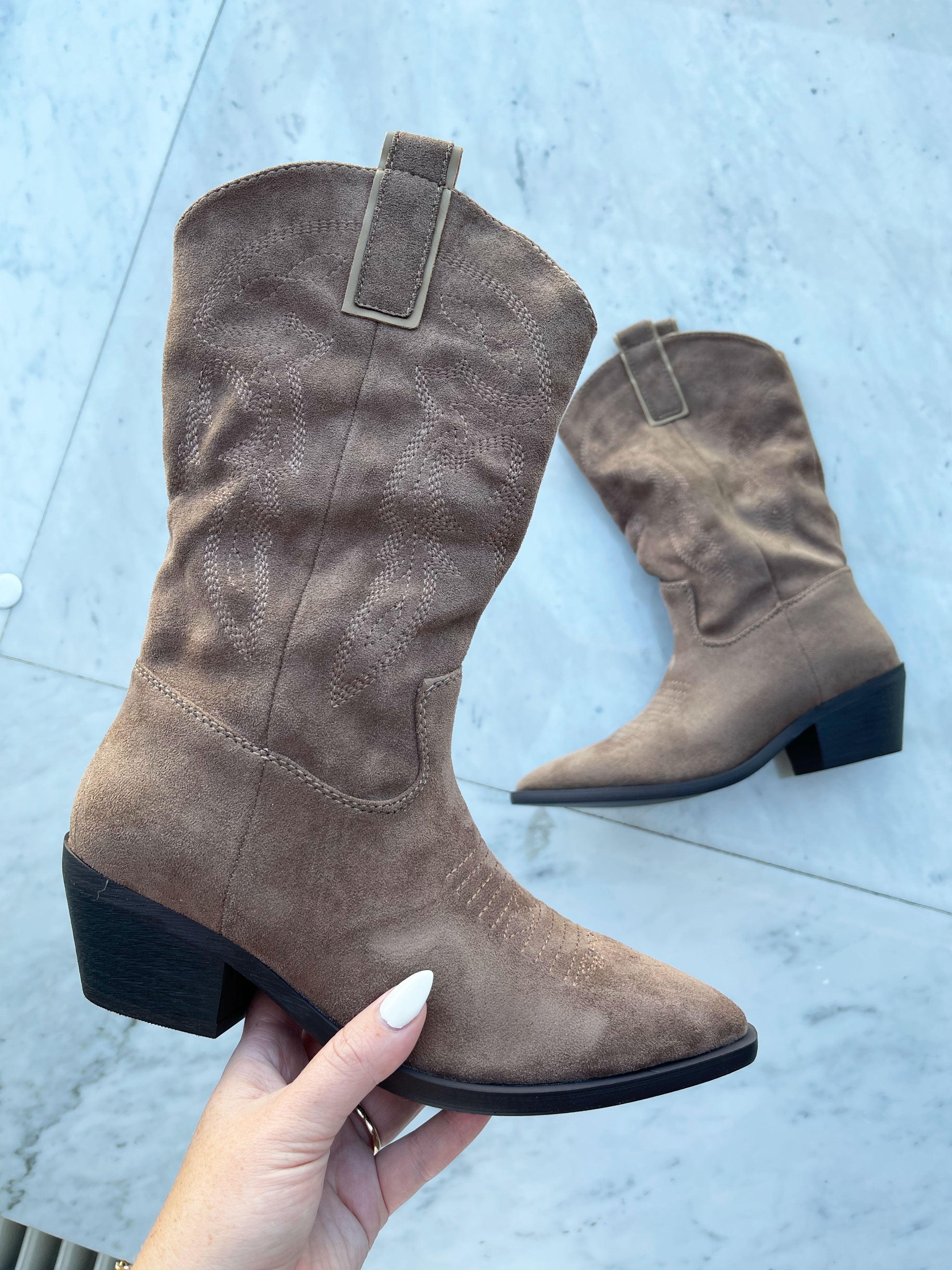 Kate - Cowboystøvler med lille hæl