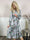 Kelly Flower Dress - Elastisk kjole med smock henover brystet