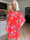 Kenya Fleur - Kjole med et let blomstret chiffonstykke
