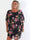 Kenya Fleur - Plus size kjole med et let blomstret chiffonstykke