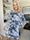 Kenya Flower - Plus size kjole med et let chiffonstykke