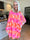 Kenya Pattern - Kjole med et let mønstret chiffonstykke