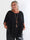 Kenya Shirt - Elegant plus size bluse med let chiffonlag og rund udskæring