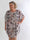 Kenya Flower - Plus size kjole med et let chiffonstykke