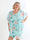 Kenya Flower - Plus size kjole med et let chiffonstykke