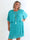 Kristina - Sød plisseret plus size kjole med flæselag
