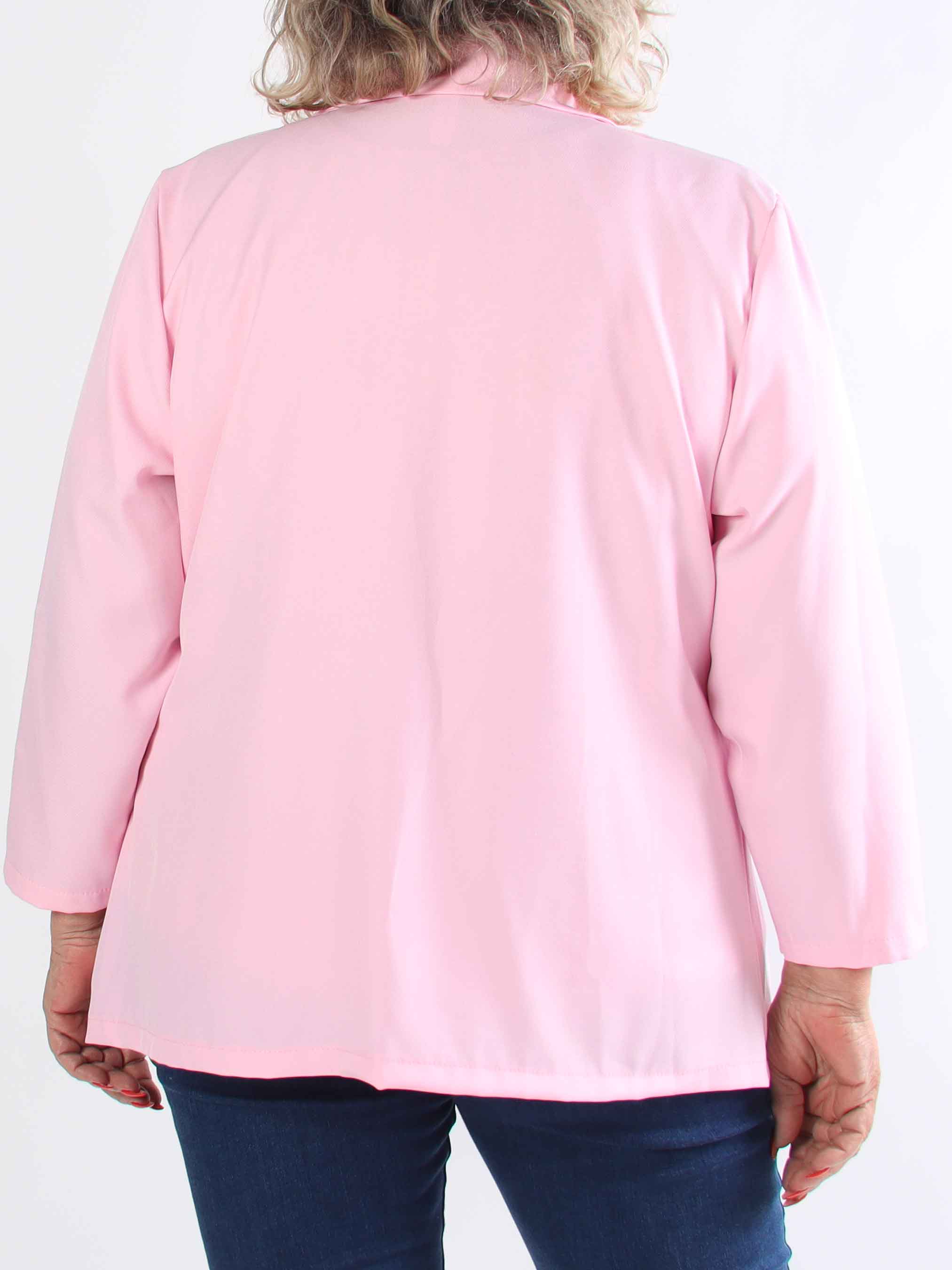 Lanthe Plain - Stilren ensfarvet plus size blazer