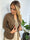 Larissa - Fin blazer i ruskindslook med knapper
