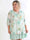 Lauren - Plus size tunikakjole i chiffon med blomsterprint og blondekant