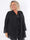 Layla - Kort let plus size cardigan i chiffon