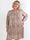 Nancy Royal Short L/S - Plus size kjole med plisseringer og lommer