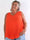 Linda Top - Fin plisseret plus size top i viskoseblanding med V-udskæring