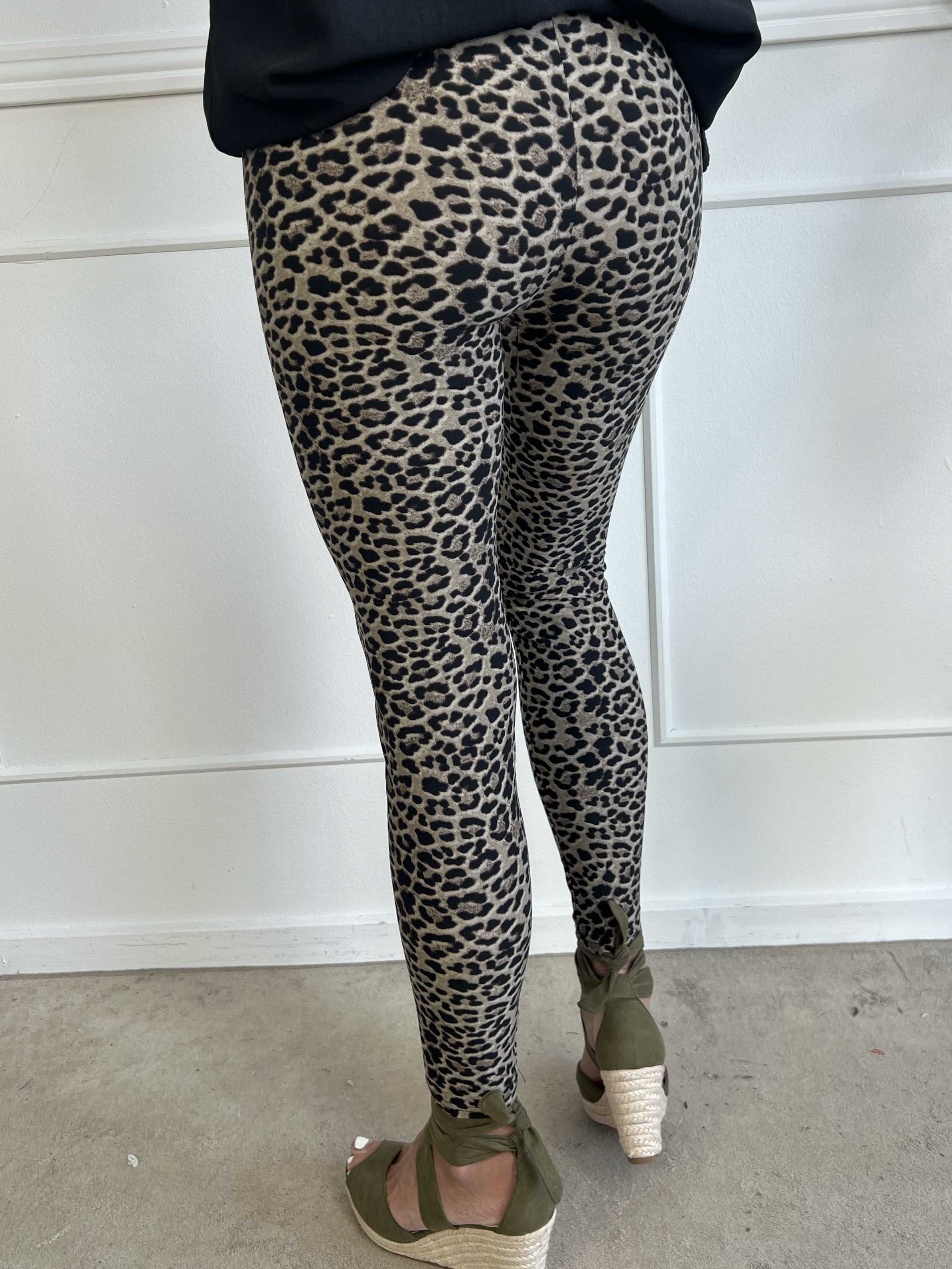 Lula - Bløde leggings i leopardprint