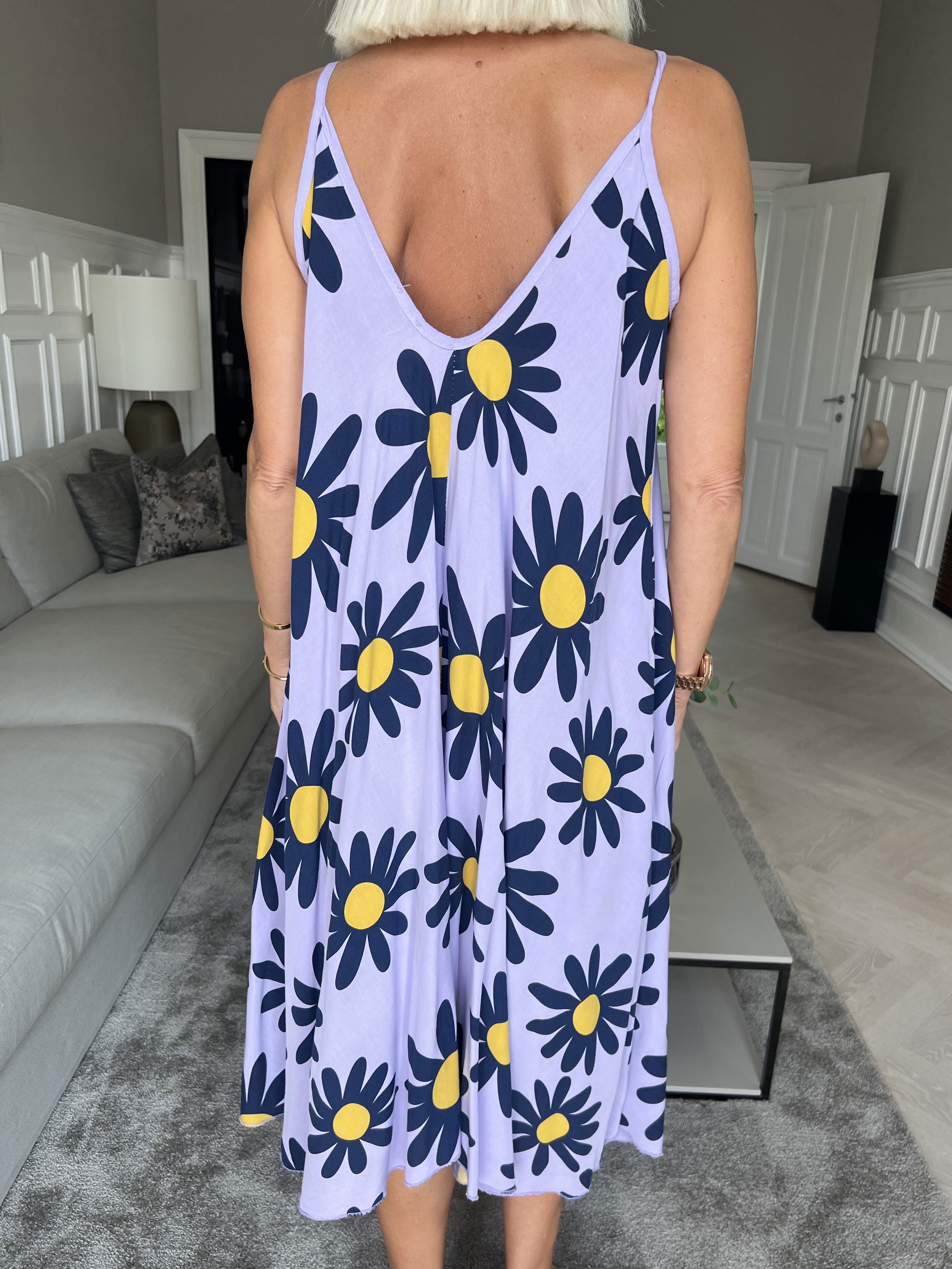 Maddie Sunflower - Sød stropkjole med blomstermotiver