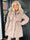 Maple - Varm dynejakke med faux fur hætte