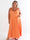 Marceline Long - Lang plus size stropkjole i viskose med A-facon