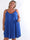 Marceline Short - Kort plus size stropkjole i viskose med A-facon