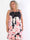 Maya Short - Elastisk plus size sommerkjole med blomsterprint
