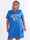 Meriam - Plus size t-shirtkjole med et cool, amerikansk inspireret print