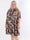 Milano Floral Viscose Midi - Plus size kjole i viskose med blomsterprint
