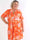 Milano Bouquet Midi - Plus size kjole med smukt blomsterprint og diskret guldglimmer