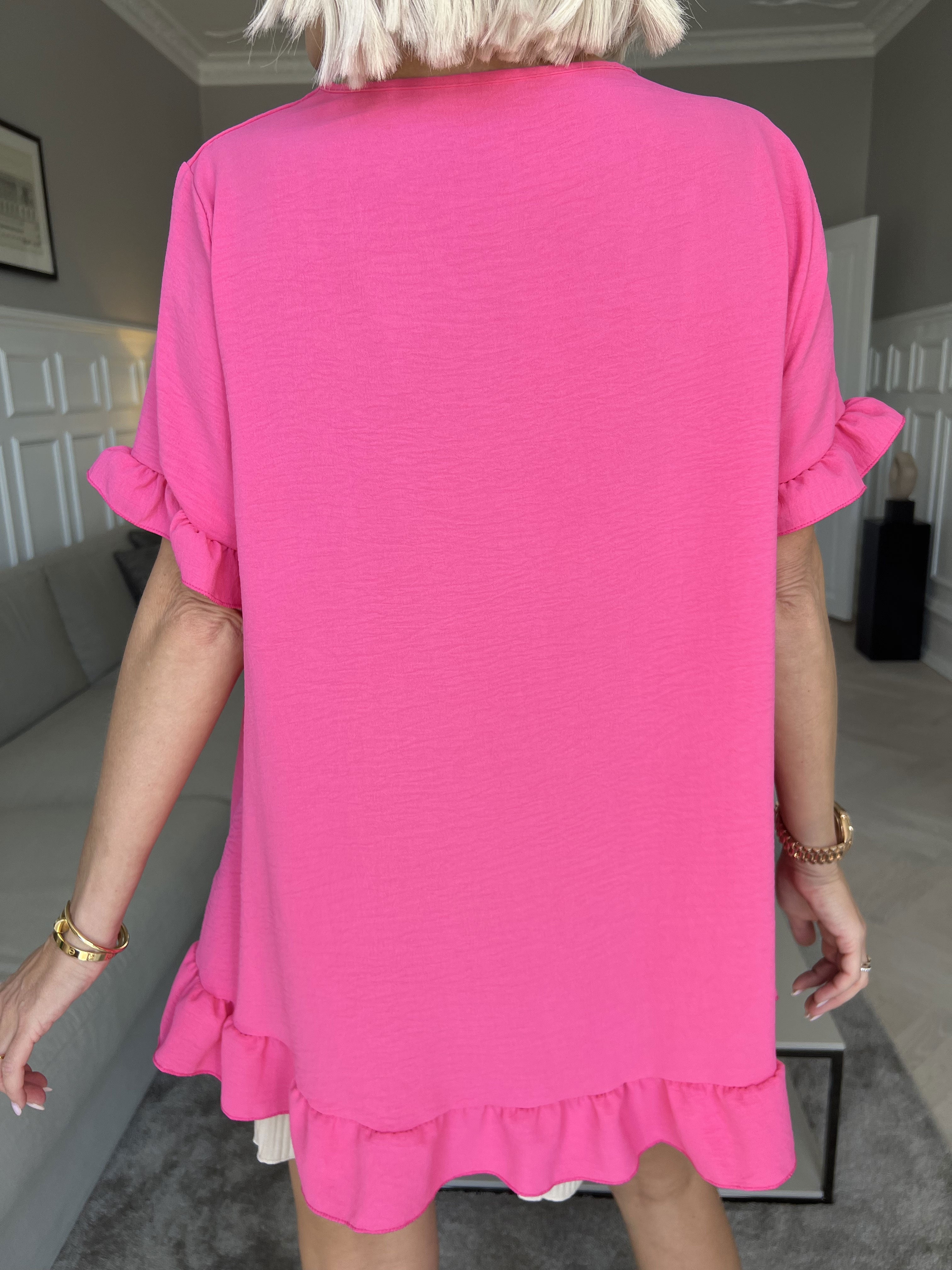 Mio - Sød tunika med flæsekanter