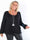Miracle L/S - Skønneste basis plus size bluse med elastik for enden