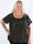 Miracle Dot T-shirt - Elastisk plus size bluse med guld dutter på