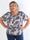 Miracle Butterfly - Plus size t-shirt med leopardprint, sommerfugl og elastik i bunden