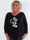 Mouse - Blød plus size strikbluse med mickey tryk i leo