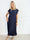 Nancy Glitter - Lang plus size kjole med plisseringer og lommer