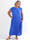Nancy Glitter - Lang plus size kjole med plisseringer og lommer