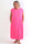 Nancy Glitter - Lang plus size kjole med plisseringer og lommer