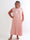 Nancy Glitter - Lang plus size kjole med plisseringer og lommer