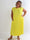 Nancy Glitter - Lang plus size kjole med plisseringer og lommer