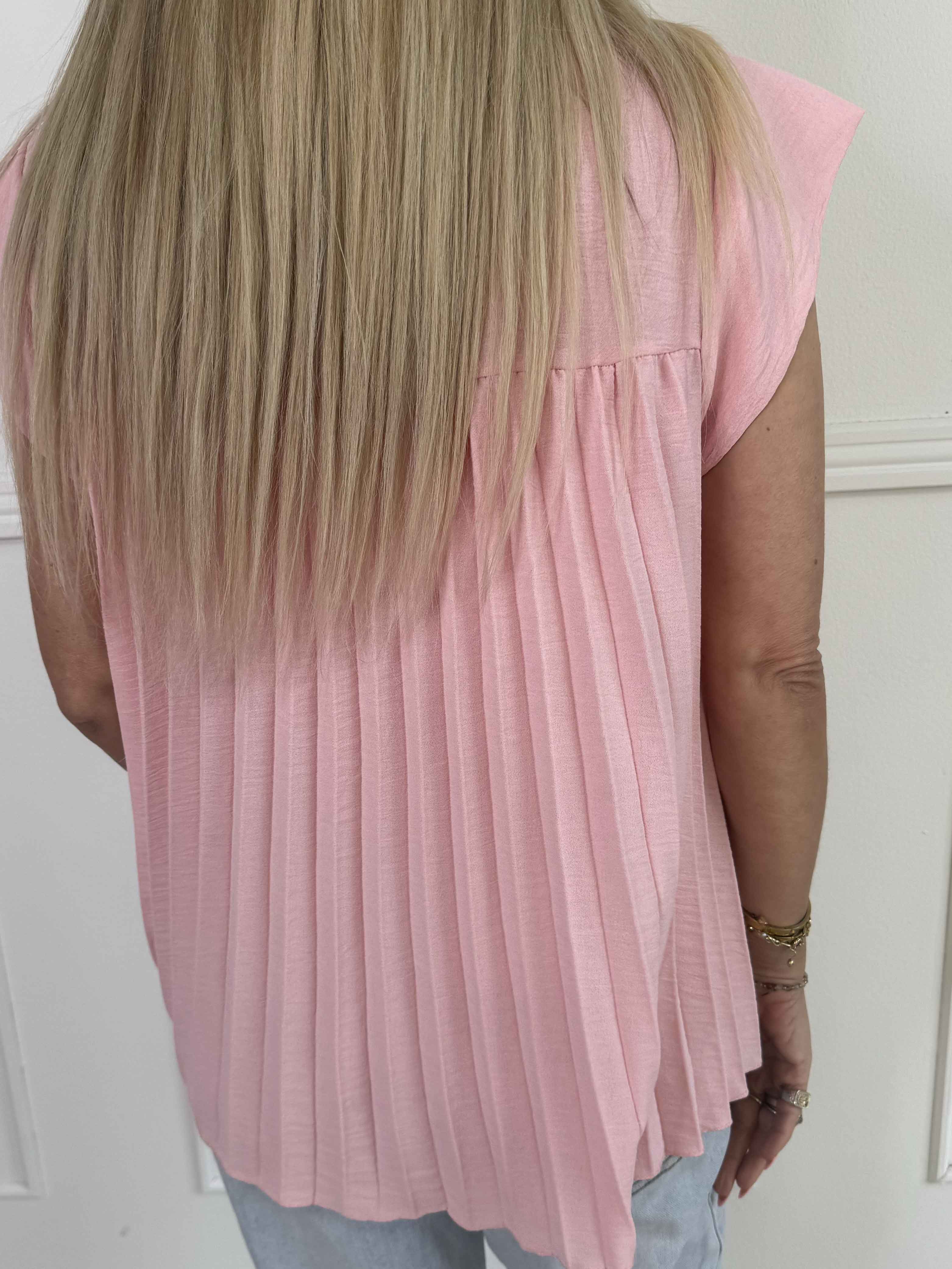 Nancy Shirt - Tunika med fine plisseringer