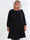 Nancy Short L/S - Plus size kjole med plisseringer og lommer