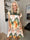 Nancy Lace Flower Short - Blomstret kjole med plisseringer og lommer