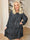 Nancy Royal Short L/S - Mønstret kjole med plisseringer og lommer