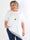 Nitza - Plus size t-shirt i bomuld med skråtskåret bund og elegante blondekanter