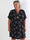 Olina - Plus size tunikakjole i en viskoseblanding med fine broderet blomster