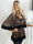 Pamela Glitter Shirt - Paillettunika med smock og flæser