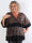Pamela Glitter Shirt - Plus size paillettunika med smock og flæser