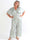 Pams Butterfly Jumpsuit - Elastisk plus size buksedragt i sommerfugleprint