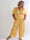 Pams Butterfly Jumpsuit - Elastisk plus size buksedragt i sommerfugleprint