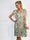 Pams Butterfly Sleeveless Short - Elastisk kjole med sommerfugleprint og smock i livet