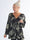 Pams Camo Shirt L/S - Plus size bluse med lange ærmer