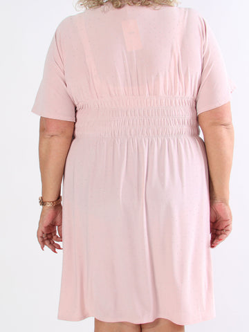 Pams Crystal Short - Kort elastisk plus size kjole med similisten